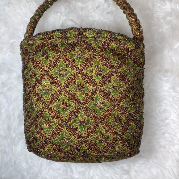 BELLASIMA BEADED FABRIC BAG - Picture 3 of 13